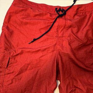 Chaps Men's red‎ swim trunks shorts NWOT Size XL